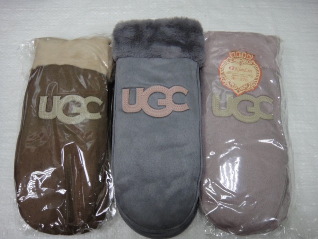  Варежки жен.под замшу