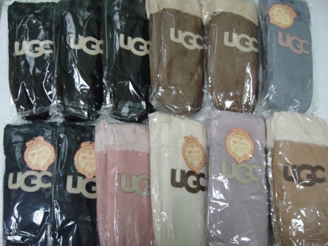  Варежки жен.под замшу