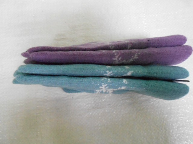   перчатки жен. шерсть снежинки