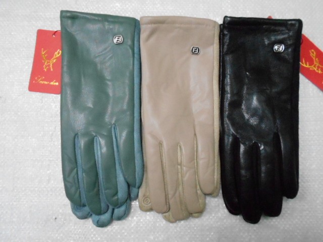   перчатки жен.1/2 натур.кожа