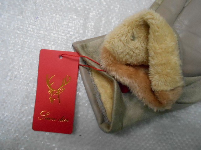   перчатки жен.1/2 натур.кожа