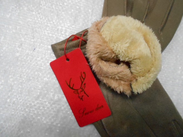   перчатки жен.1/2 натур.кожа