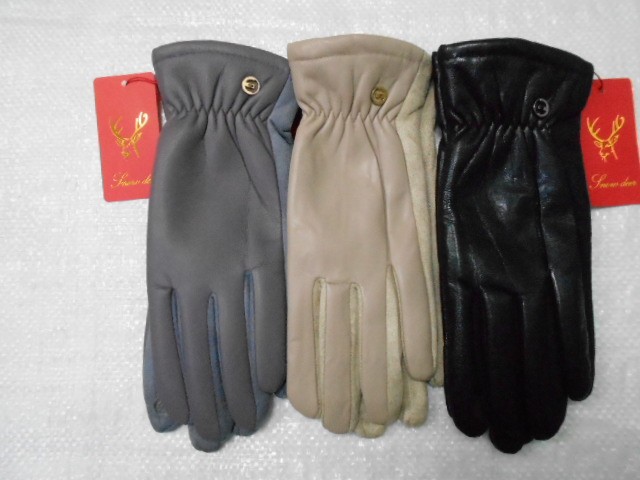   перчатки жен.1/2 натур.кожа