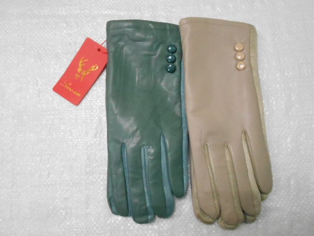   перчатки жен.1/2 натур.кожа