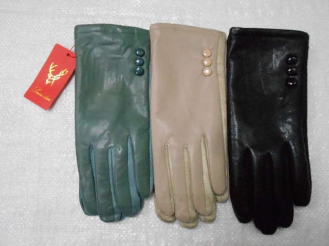   перчатки жен.1/2 натур.кожа