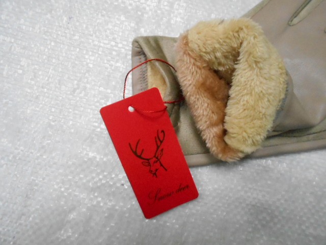   перчатки жен.1/2 натур.кожа