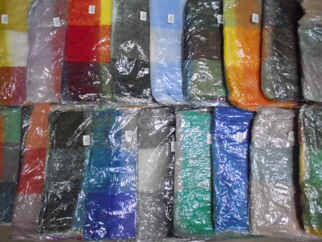  Клетка шарф шерсть