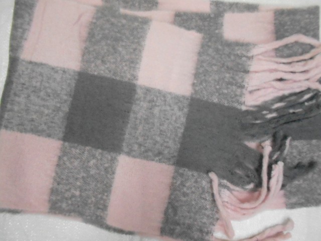  Клетка шарф шерсть