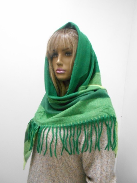  Косынка однотон.+клетка