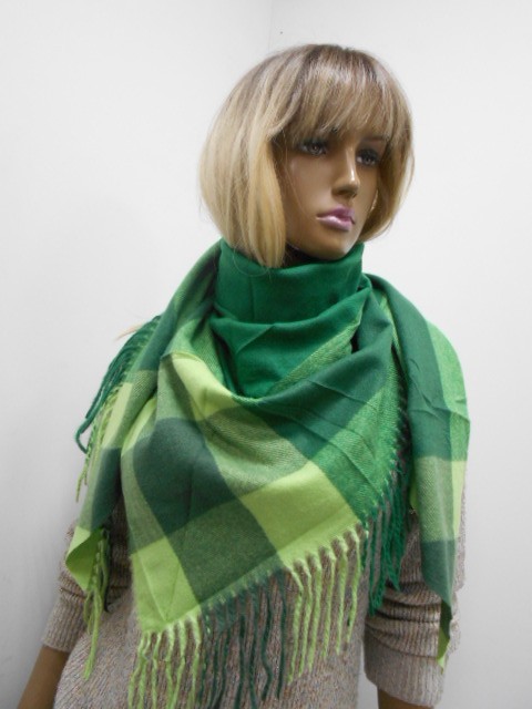  Косынка однотон.+клетка