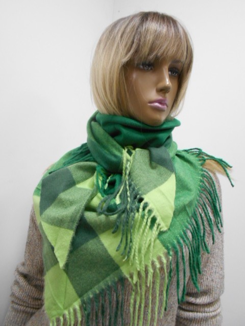  Косынка однотон.+клетка