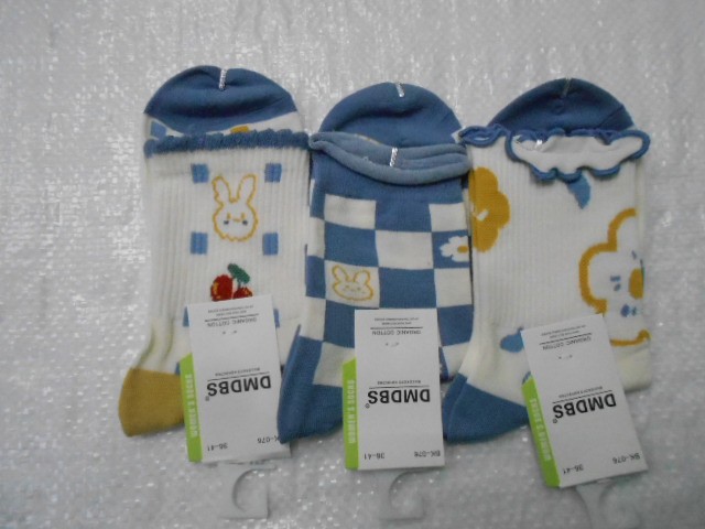  Носки жен.  цветы