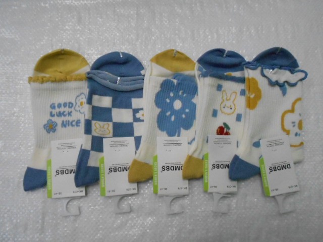  Носки жен.  цветы