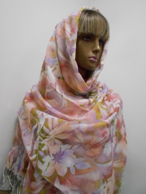 Цветы палантин