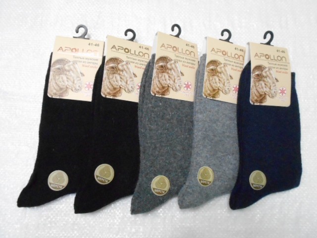  Носки муж. ангора