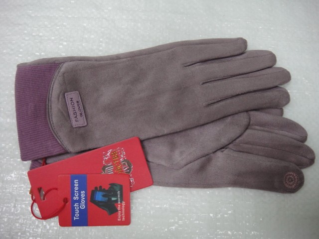  перчатки жен. под замшу