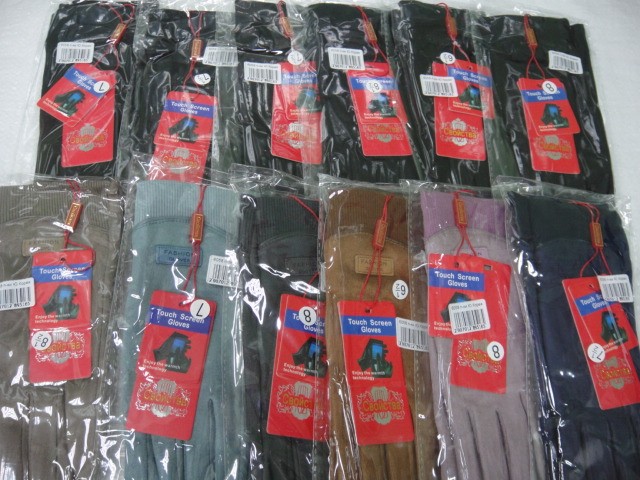  перчатки жен. под замшу