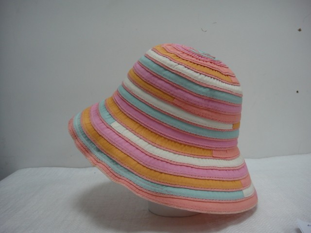  Шляпа крупная полоска 