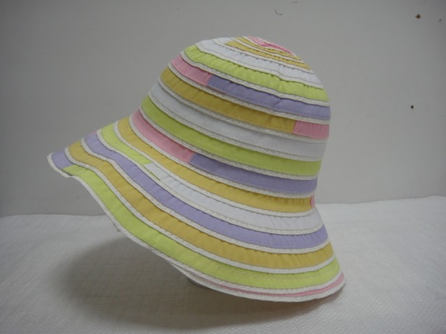  Шляпа крупная полоска 