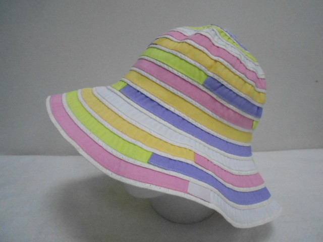  Шляпа крупная полоска 