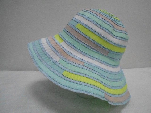  Шляпа крупная полоска 