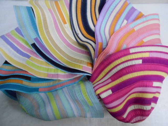  Шляпа крупная полоска 