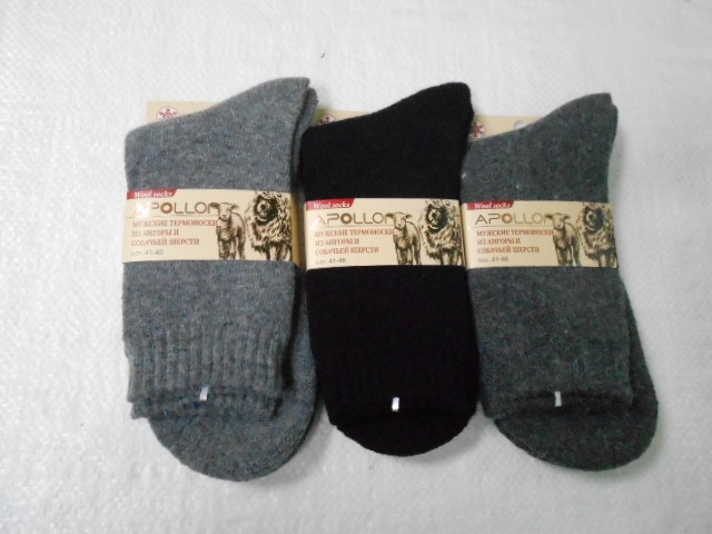  носки муж. ангора+собачья шерсть