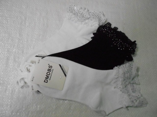  Носки жен. стразы