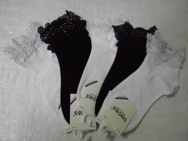  Носки жен. стразы