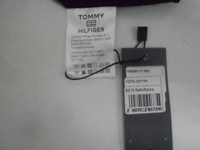  Бейсболка муж.Tommy