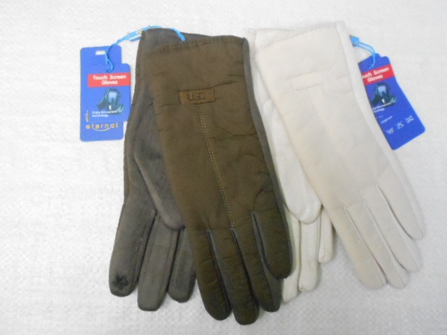   перчатки жен. плащёвка+под замшу