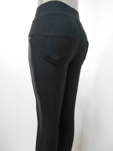  Леггинсы кож.лампасы