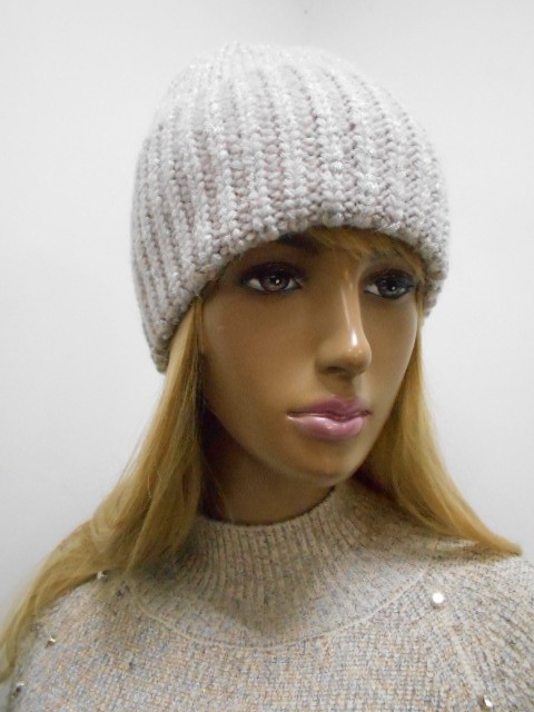  Николь шапка с люрексом