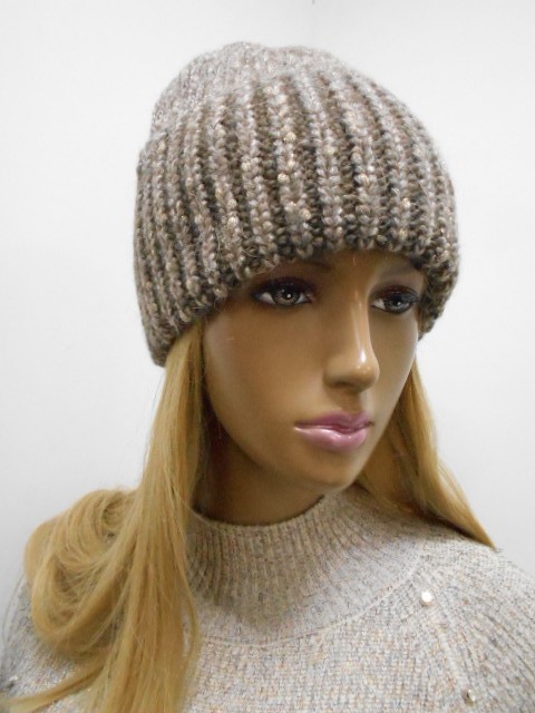  Николь шапка с люрексом