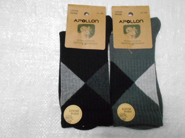  носки муж. меринос