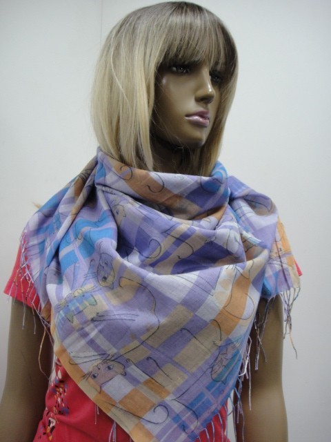  Кошки+клетка платок