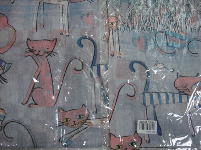  Кошки+клетка платок