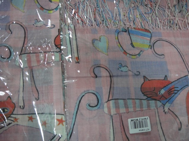  Кошки+клетка платок