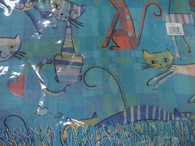  Кошки+клетка платок