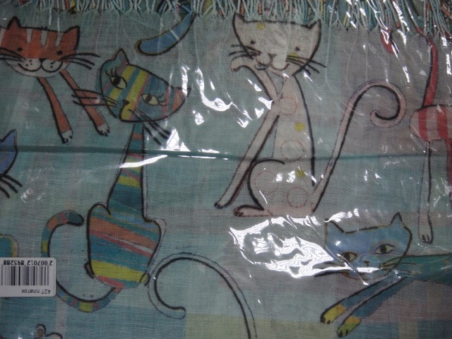  Кошки+клетка платок