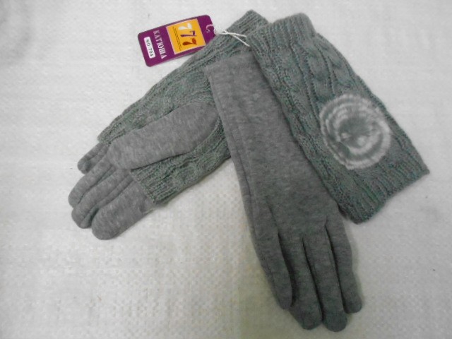   перчатки жен.стрейч+митенки 