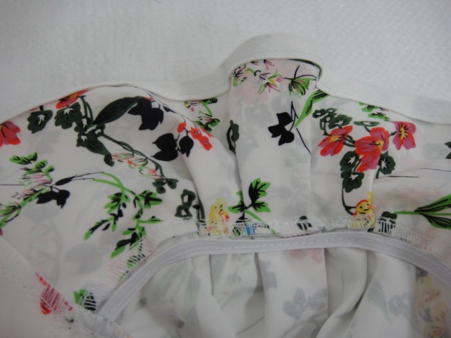  Шляпа лён цветы