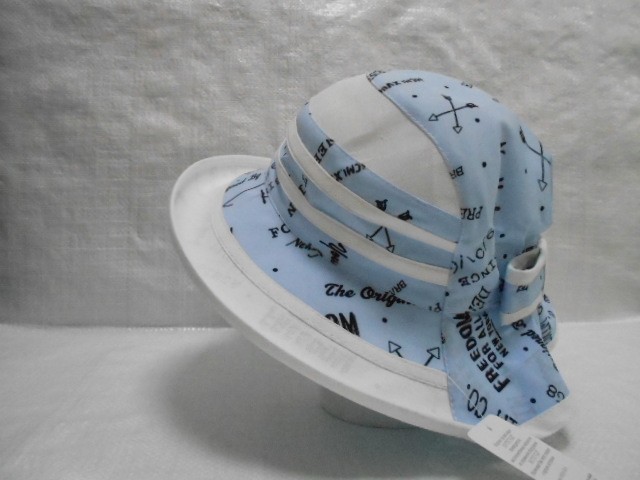  Шляпа лён цветы