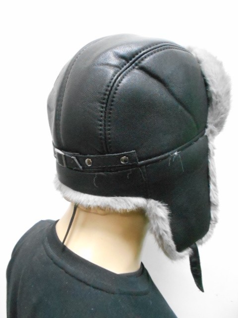  Ушанка муж. кожа+мех