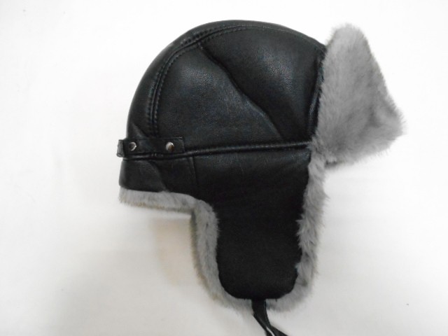 Ушанка муж. кожа+мех