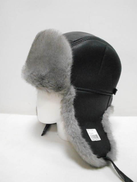  Ушанка муж. кожа+мех