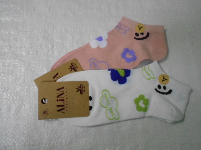  Носки жен.короткие