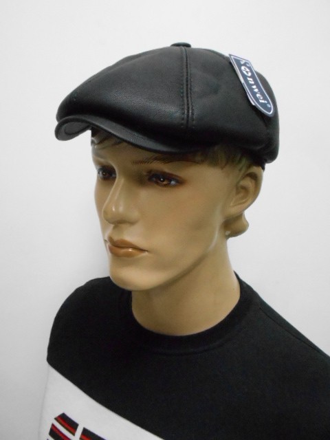  Кепка муж. кожа