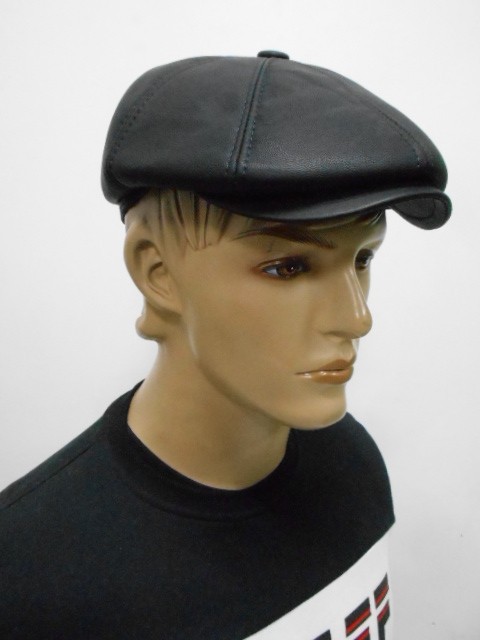  Кепка муж. кожа