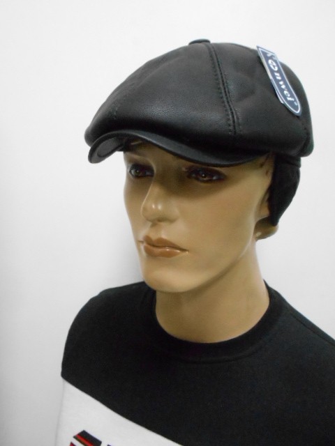  Кепка муж. кожа